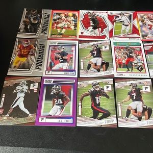 Falcons nfl lot 17 cards drake london and desmond ridder rookie cards + more